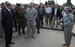 Romanian president visits Joint Task Force-East