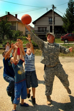 Serbians provide warm welcome to Ohio troops helping restore schools