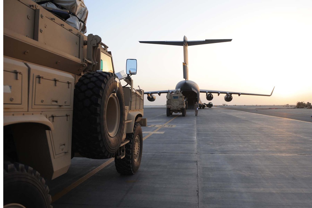 Loading the plane