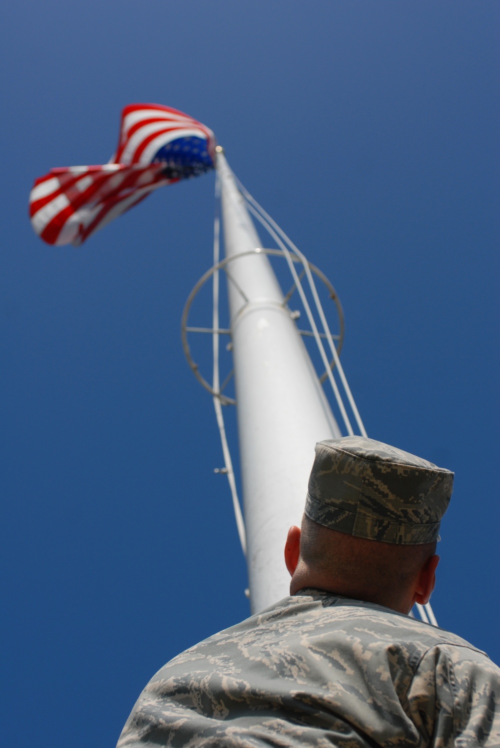 Flags Lowered at POM in Honor of Sen. Kennedy