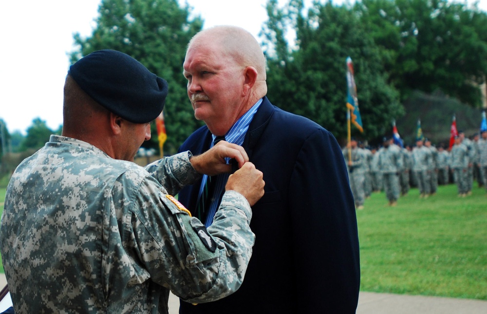 Strike honors retired colonel with Honorary Colonel of the Regiment induction