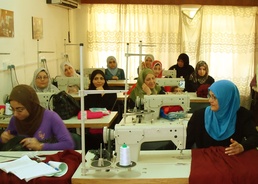 Iraqis learn computer, sewing skills