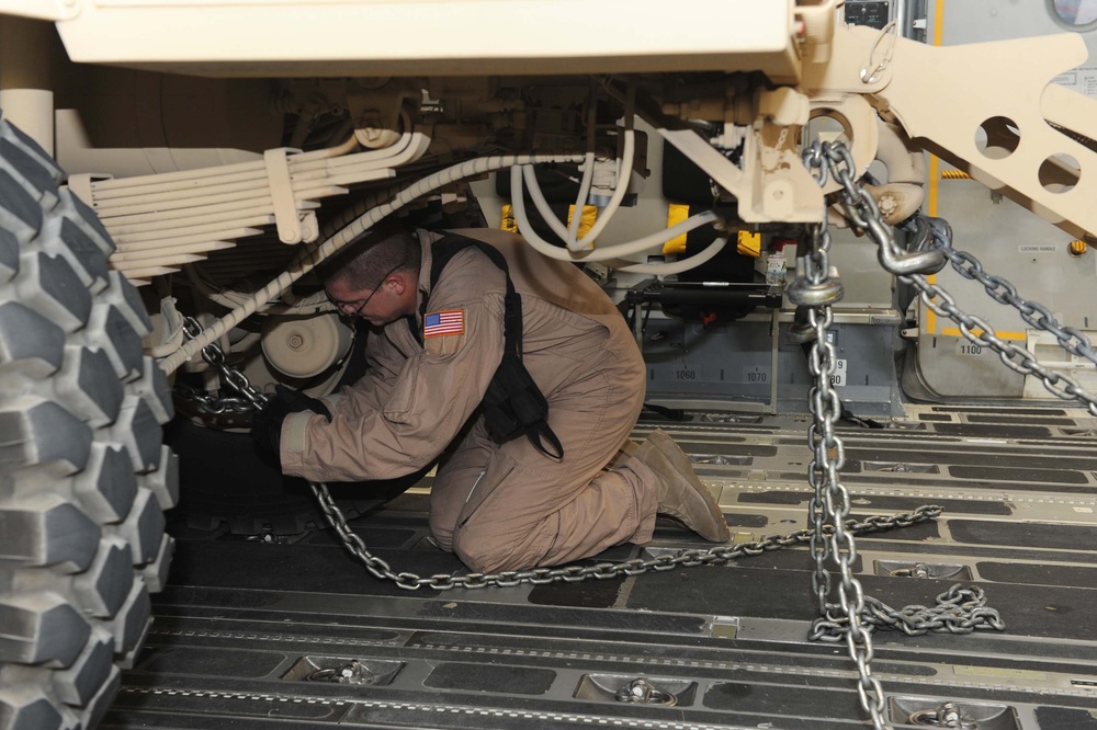 Loading the plane