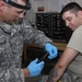 Soldier receives medical aid at Joint Security Station War Eagle