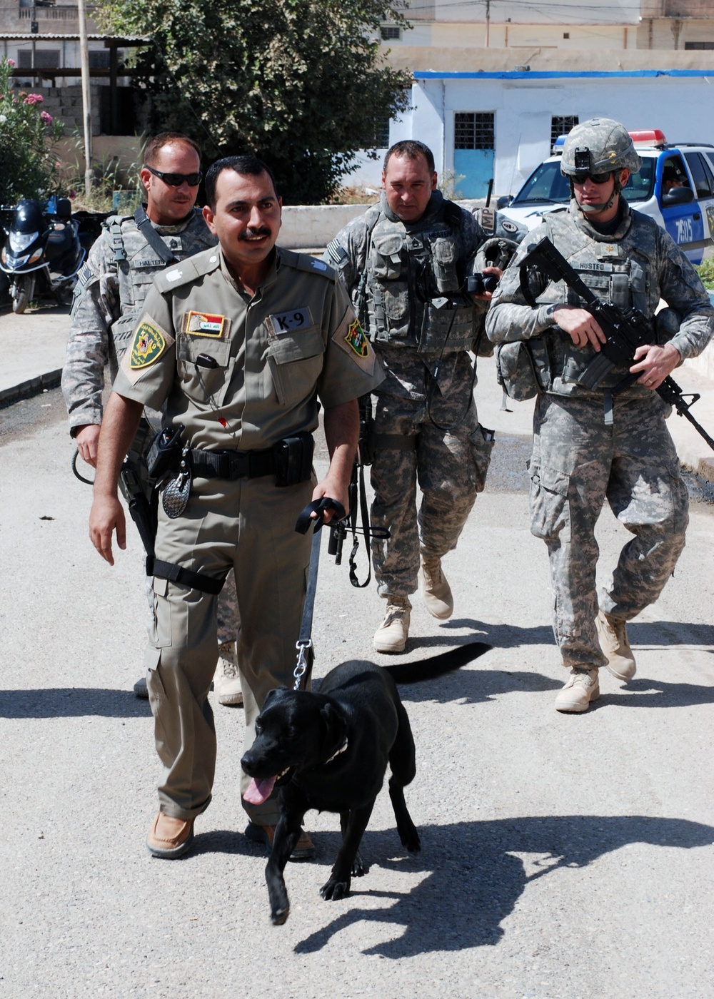 Soldiers Deliver Dog Food to IP Kennel