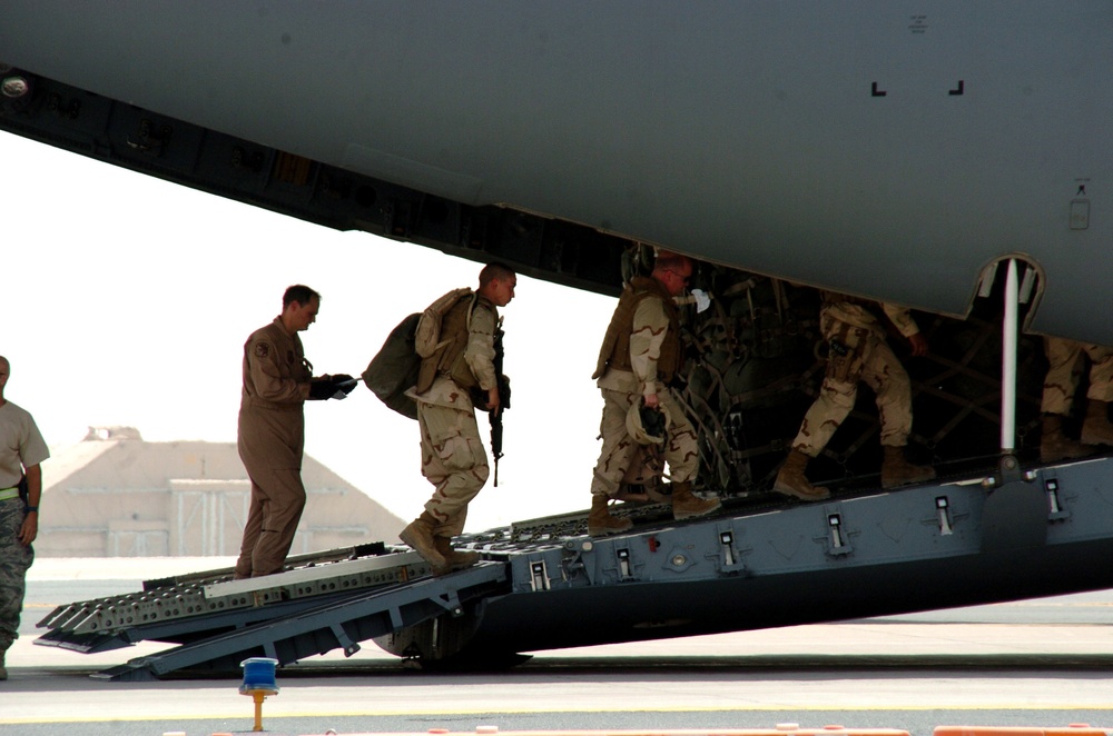 Naval Mobile Construction Battalion 74 Delayed Party, Leaves for Deployment to Afghanistan