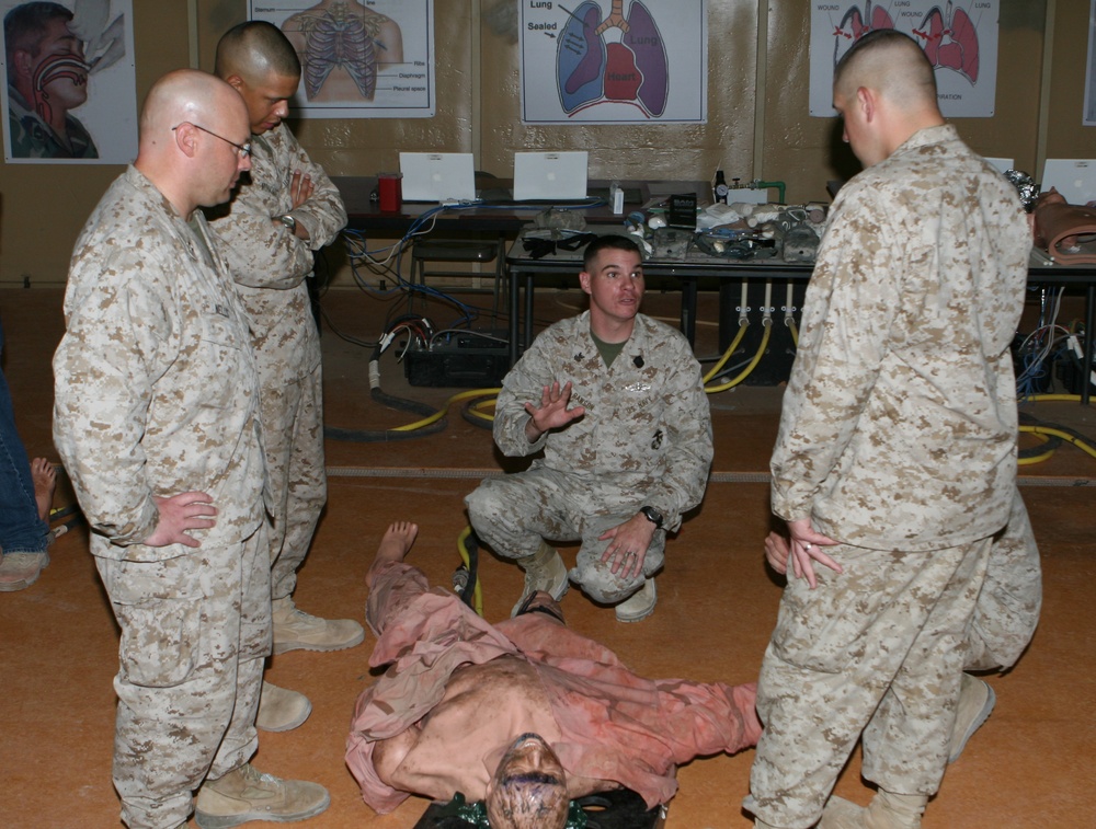 Marines learn, practice combat lifesaving techinques