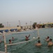 Soldiers Bond With Barbecue and Water Volleyball