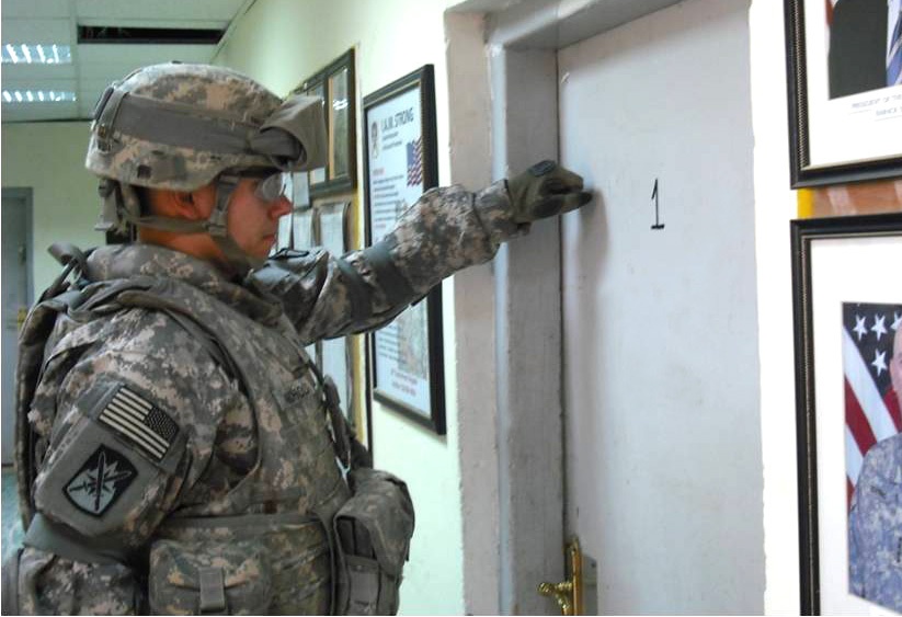 Exceptional Soldier supporting the climb