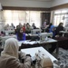 Iraqi women learn sewing