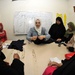 Iraqi women learn sewing