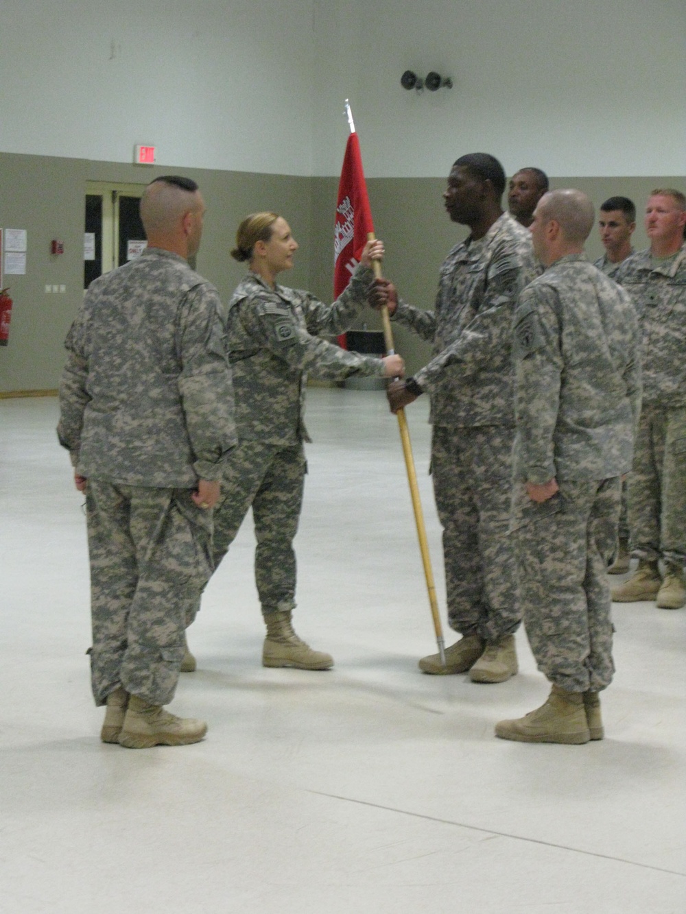 Husband and Wife Take Command as Soldiers Bid Farewell to Outgoing Officers