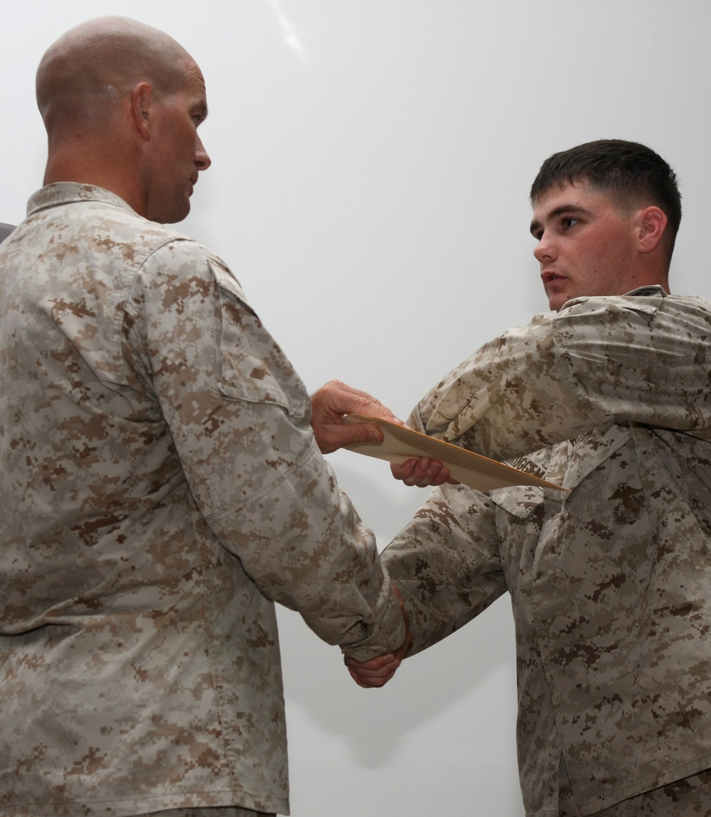22nd MEU Marines graduate Corporal's Course