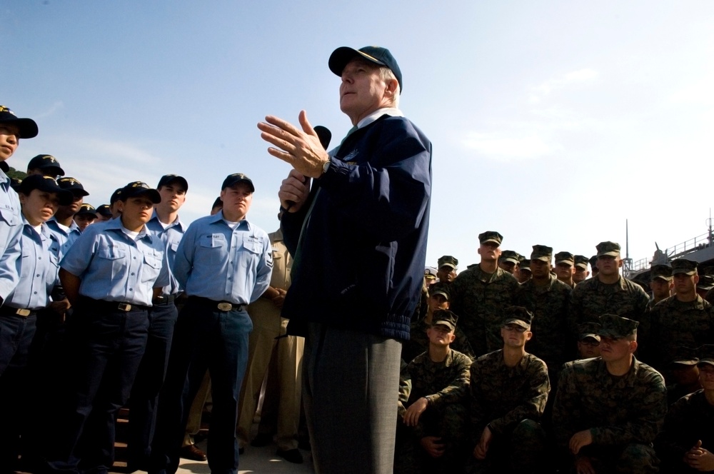 USS Blue Ridge in Korea