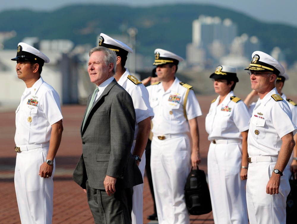 USS Blue Ridge in Korea