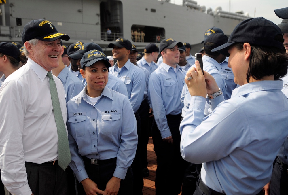 USS Blue Ridge in Korea