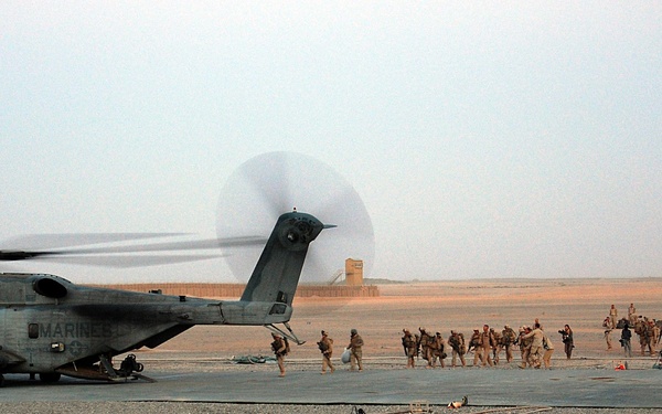 Arrival-Departure Airfield Control Group Marines essential to cargo, personnel transportation