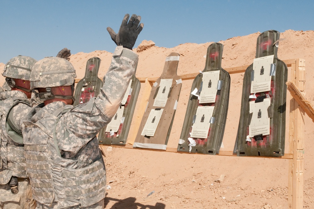 1st Brigade Combat Team 82nd Airborne Division zeroes rifles at Al Asad