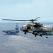 Naval helicopter fire missiles at Japanese range