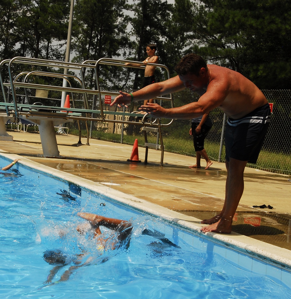 Lifeguards Make a Splash at Normandy Pool