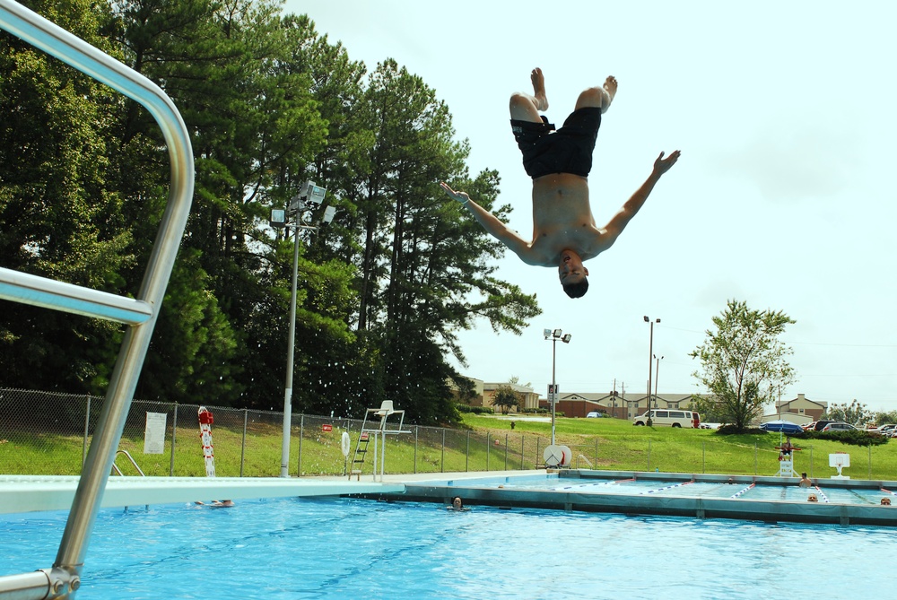 Lifeguards Make a Splash at Normandy Pool