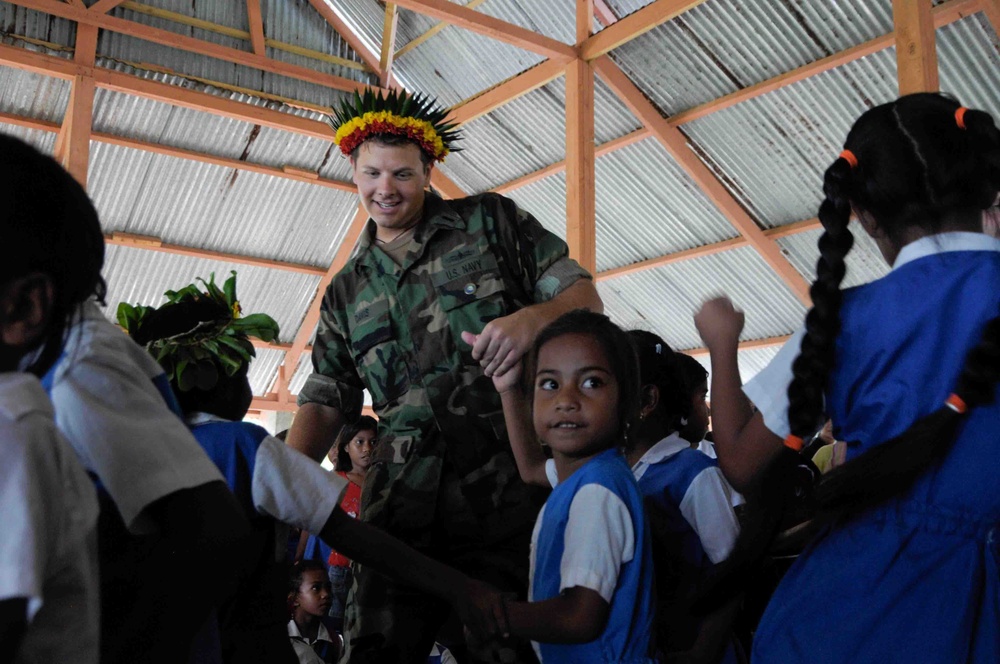 Community Service at Kiribati School