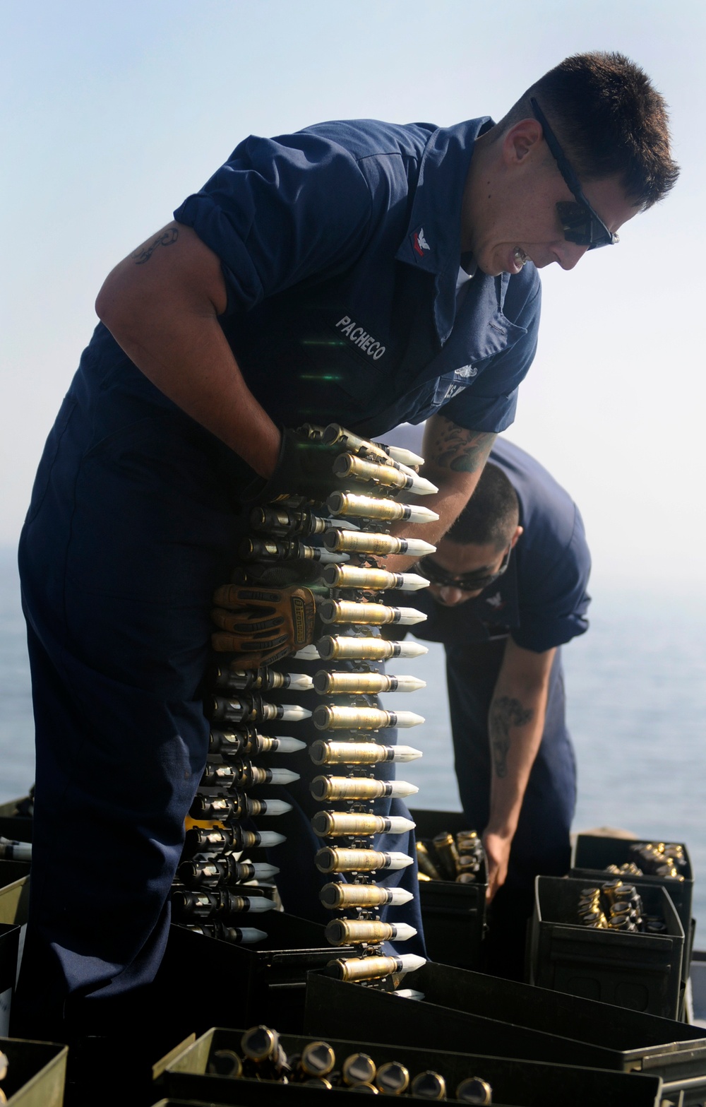 Ammunition on USS Blue Ridge