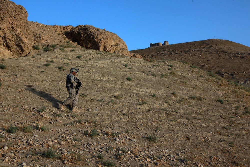 Dismounted Patrol and Construction in Logar Province