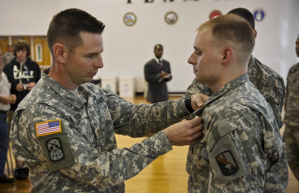 Spc. Evan Marcy Award Ceremony