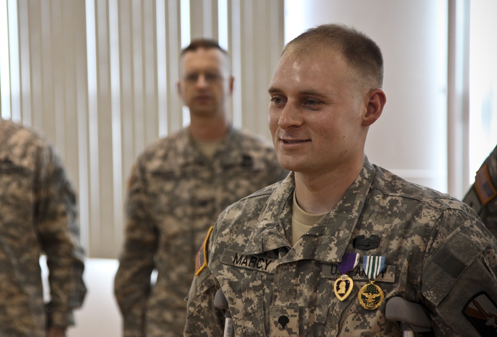 Spc. Evan Marcy Award Ceremony