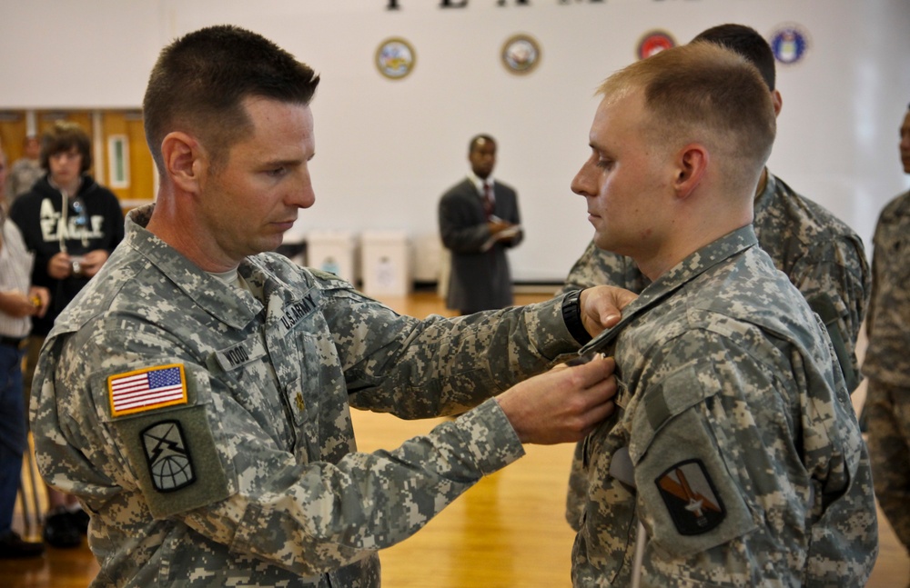 Spc. Evan Marcy Award Ceremony