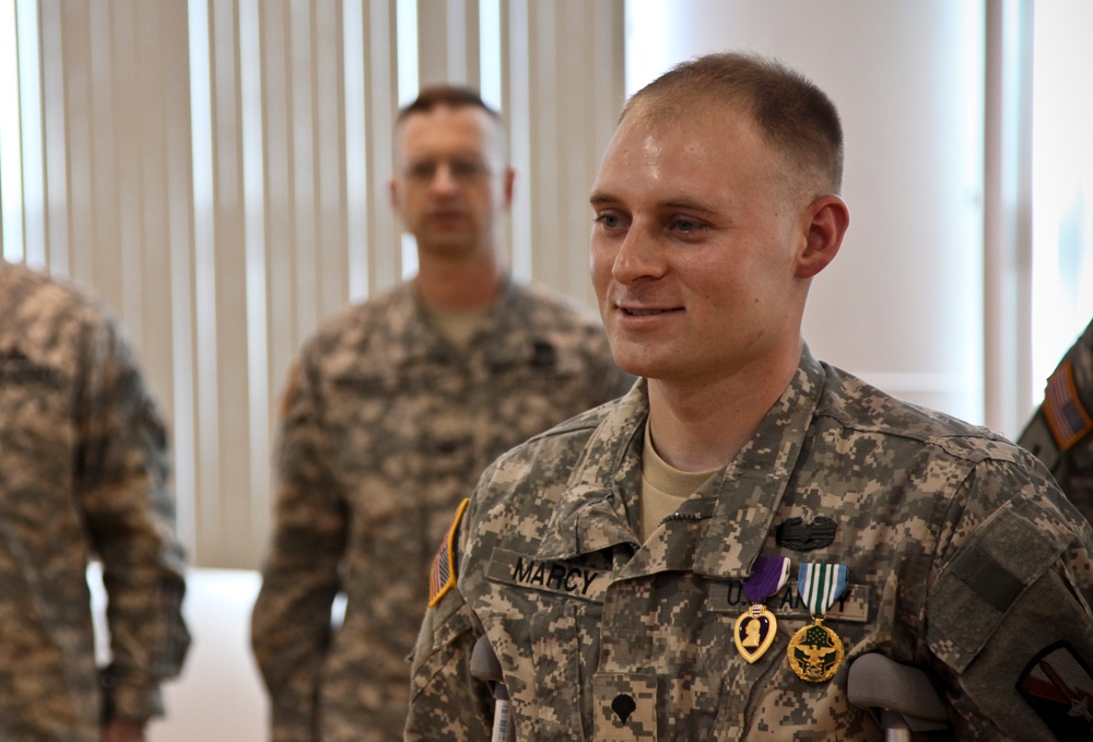 Spc. Evan Marcy Award Ceremony
