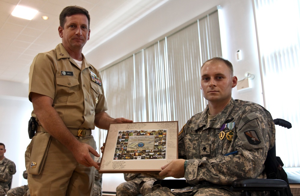 Spc. Evan Marcy Award Ceremony