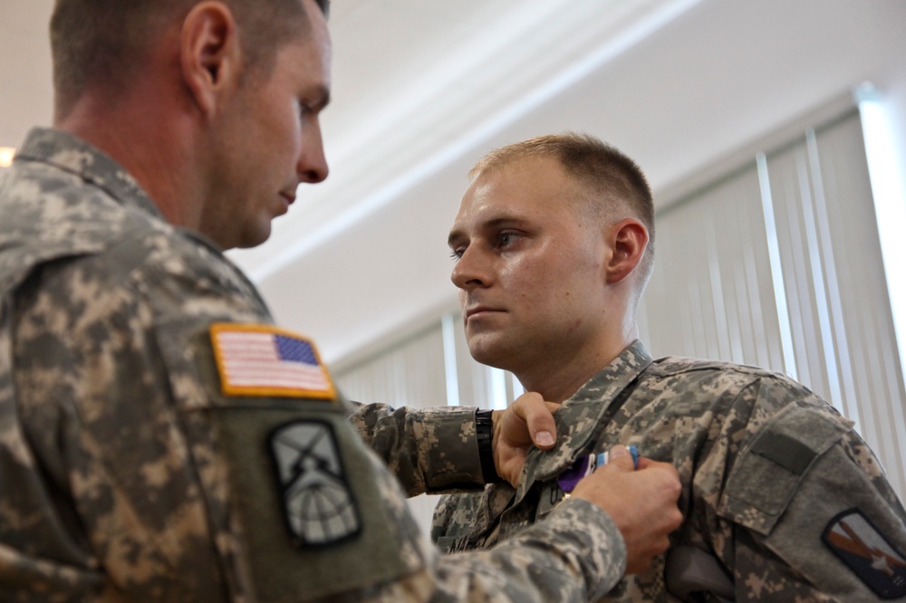 Spc. Evan Marcy Award Ceremony