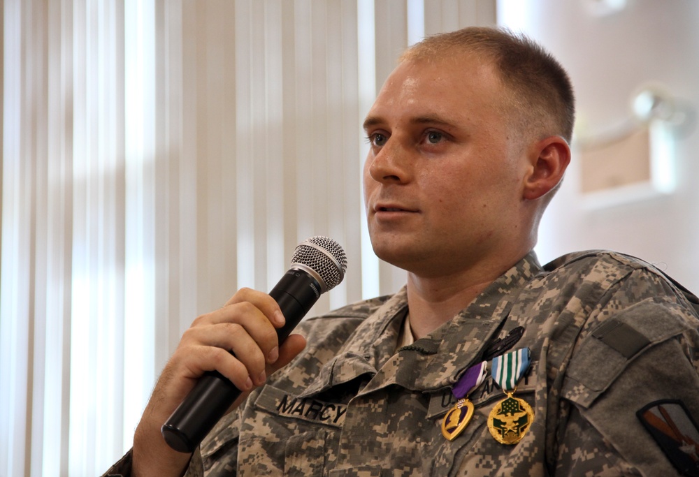 Spc. Evan Marcy Award Ceremony