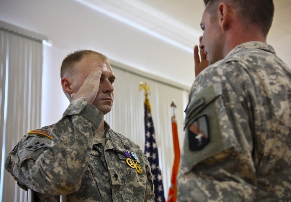 Spc. Evan Marcy Award Ceremony