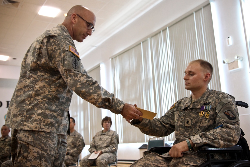 Spc. Evan Marcy Award Ceremony