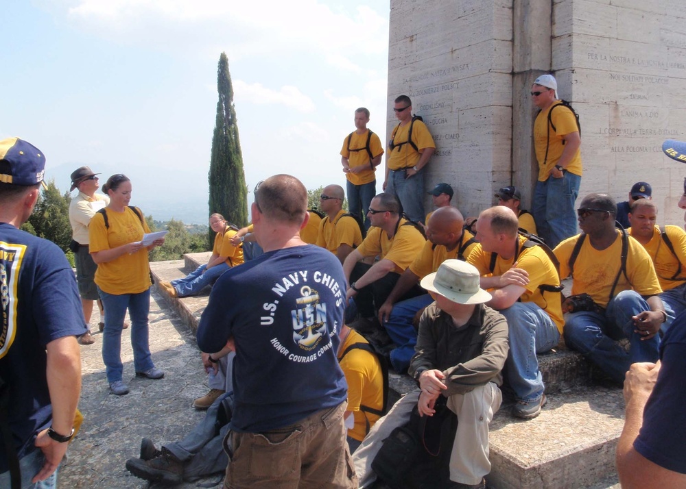 CPO Selectees Visit Historic Battle Site of Monte Cassino