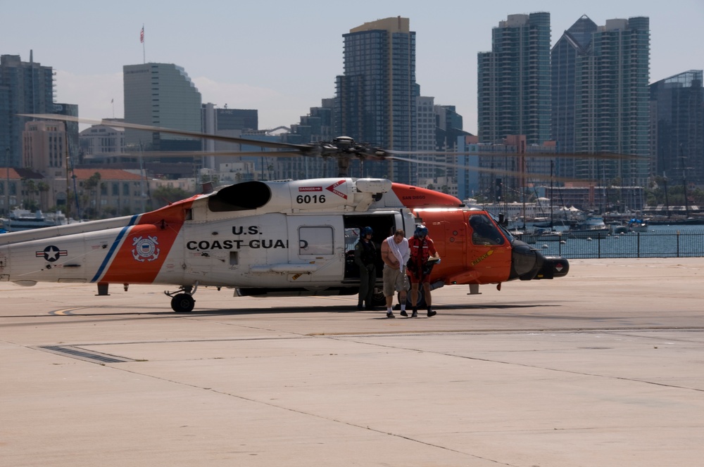 Coast Guard Medevac Off of San Diego