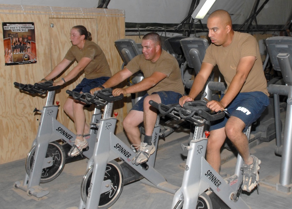 NMCB-74 Seabees Maintain Cardio Fitness at Camp Natasha