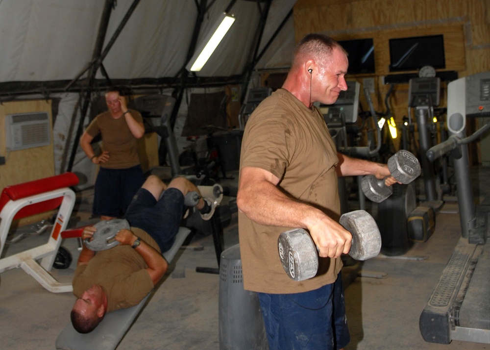 NMCB-74 Seabees Maintain Physical Fitness While Deployed