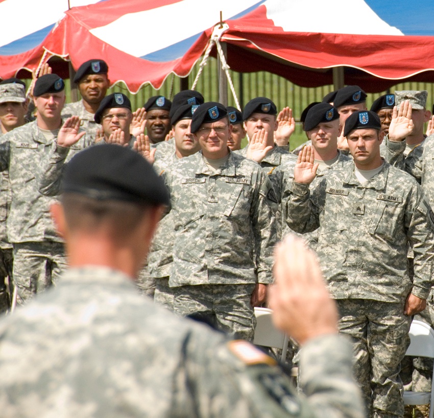 Post leaders induct new NCOs