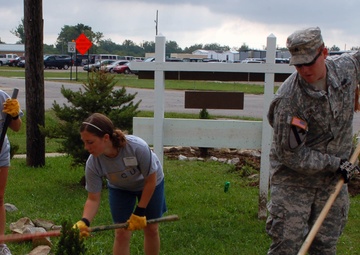 Freshmen focus on fixing up community