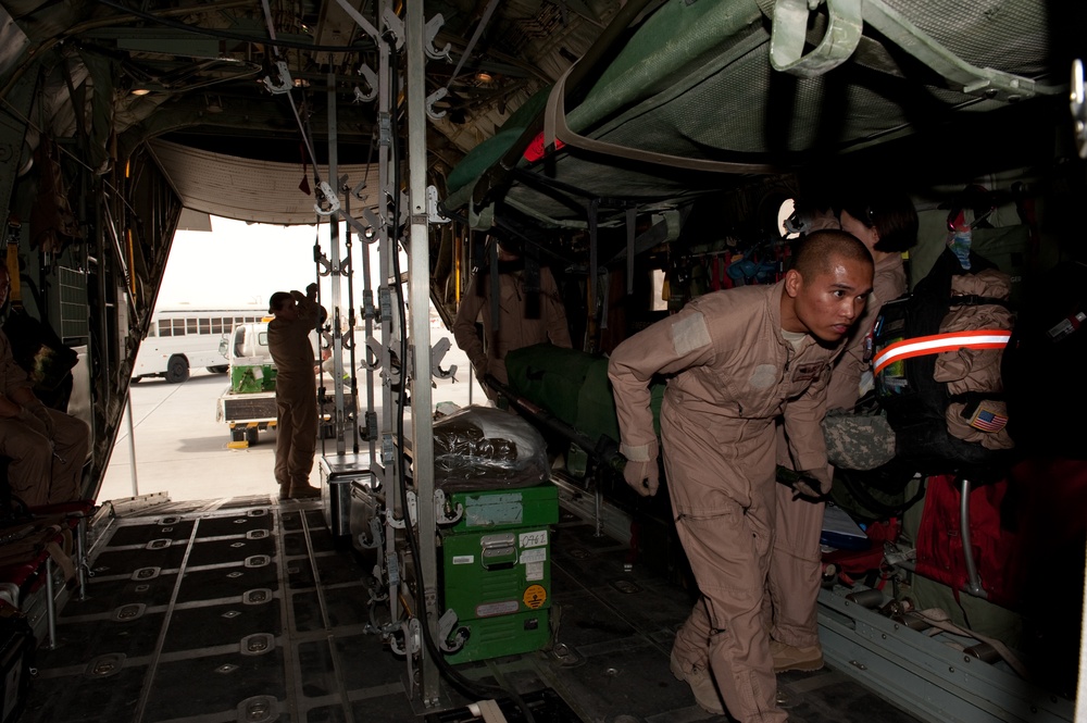 379 Expeditionary Aeromedical Evacuation Squadron Brings Comfort, Care to area of responsibility