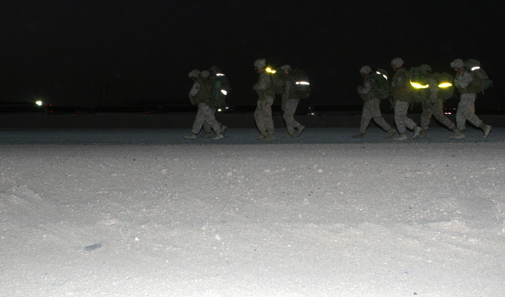 22nd Expeditionary Unit Marines and Sailors conduct hike