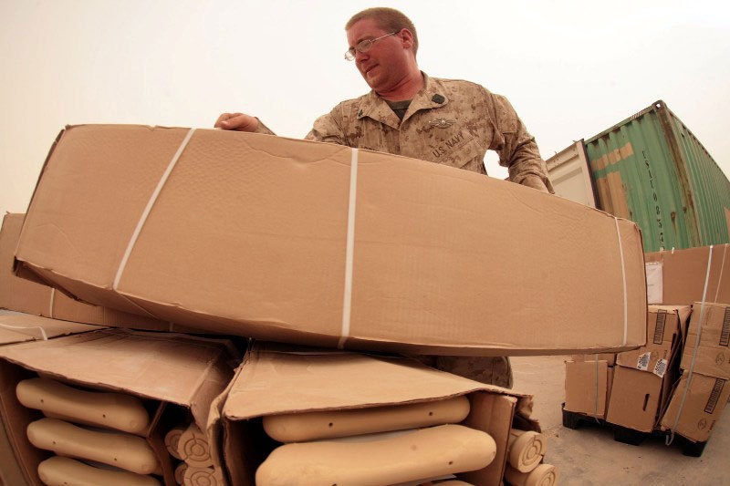 Corpsmen ship nearly $3 million worth of supplies to Afghanistan