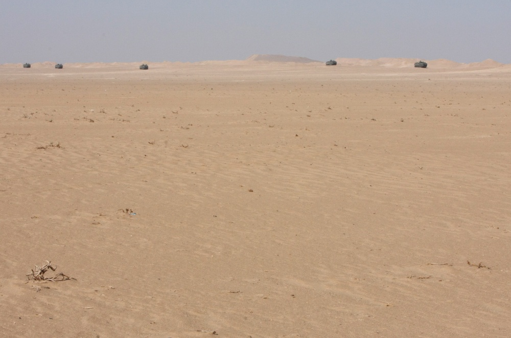 India showers desert with destruction