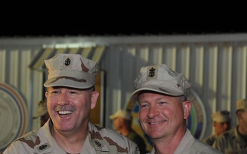 Top Navy chief visits Kuwait-based sailors
