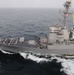 USS Gridley takes on fuel from the Reagan