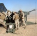 Conversations and down time on the Sierra Battery gun line